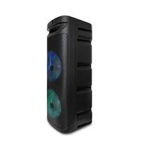 NEW Party Speaker Dual 10 inch Portable Wireless Bluetooth with Colourful Lights by Sing-E