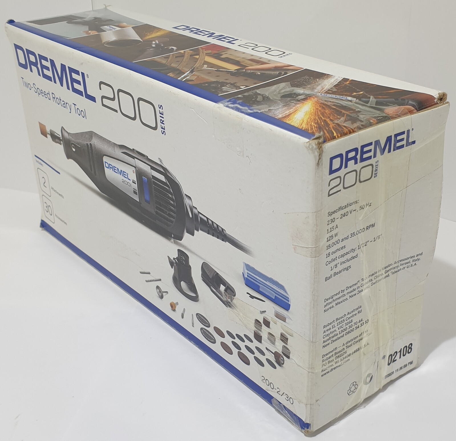 Dremel 2002/30 240V 200 Series 2Speed Rotary Tool Kit w