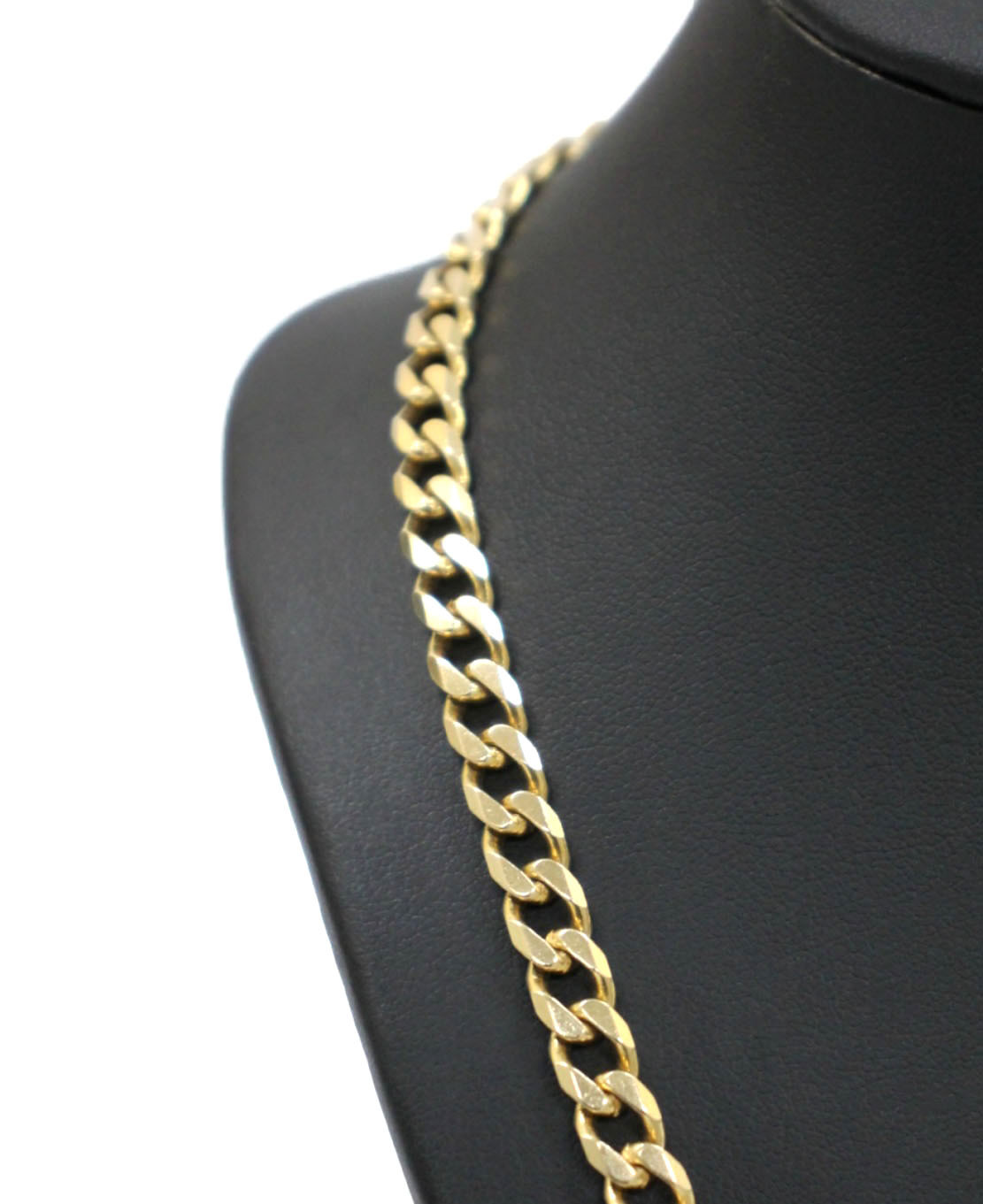 Men's 9K Solid Yellow Gold Curb Link 
