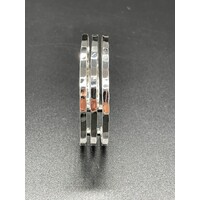 Unisex Sterling Silver Multi-Row Cuff Bangle (Brand New)