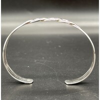 Unisex Sterling Silver Celtic Cuff Bangle (Brand New)