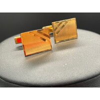 Unisex 9ct Yellow Gold Cufflinks (Pre-Owned)