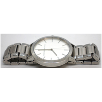 Christian Paul Men's Analog Display Silver Quartz Watch (Pre-Owned)