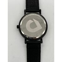 Terrance Williams x Uncle Jack Unisex 34mm Black Leather Band Watch