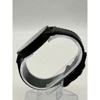 Uncle Jack 42mm All Black Genuine Leather Strap Unisex Quartz Watch