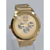 Unlisted UL1269 Yellow Gold Case Dial Silver Sub-Eyes Men’s Quartz Watch