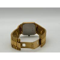 Oroton Quartz ORG-300 Swiss Movement All Gold Analog Vintage Watch Rare