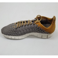 Nike Free Inneva Woven Grey Laser Orange Mens Size 9 Sportswear Sneaker