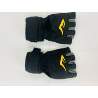 Everlast Glove Hand Wraps Black/Grey/Yellow (Pre-owned)