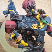 Iron Studios X-Men vs Sentinel #1 Deluxe 1:10 Scale Diorama Statue