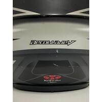 Kabuto Aeroblade-5 ECE 22-05 Black/Red/Grey Size Large 58-59cm Bargy Design Helmet (Pre-owned )