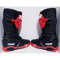 Thor 2022 Motocross Boots Radial Black / Red Size 10 US (Pre-Owned)