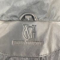VG World Collection Luxury Black Leather Jacket Size Small
