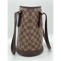 Louis Vuitton 2007 Damier Ebène Marais Shoulder Bag Leather Brown N42240