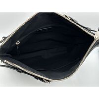 Yves Saint Laurent YSL Paris Canvas Tote Bag Detachable Strap GUS2E 1000 Black