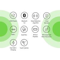 Belkin SoundForm Play True Wireless In Ear Headphones White IPX5 Rated