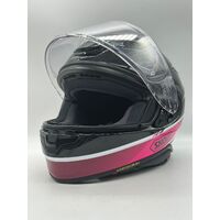 Shoei NXR2 Nocturne TC-7 Full Face Motorcycle Helmet Black/Pink Protective Gear