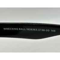 LE Specs Wrecking Ball 1926363 Unisex Square Sunglasses in Black 56 20 145