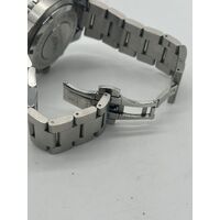 Orologio All Stainless Steel Men’s Watch 10 ATM Water Resistant Silver Band