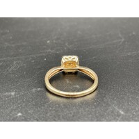 Ladies 9ct Yellow Gold Diamond Ring Set (Pre-Owned)