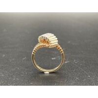 Ladies 9ct Solid Yellow Gold Diamond Ring Fine Jewellery Dress Ring