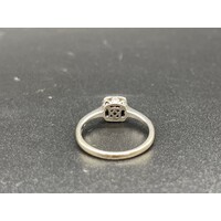 Ladies 10ct Solid White Gold Diamond Ring Fine Jewellery Sparkling Diamonds
