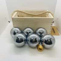 Planet Finska Premium Six Boules in Stylish Hardwood Carry Crate