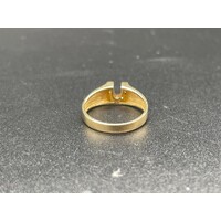Ladies Solid 9ct Yellow Gold Letter U Ring Fine Jewellery 2.9 Grams Size UK O