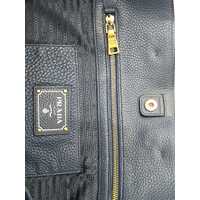Prada Milano BN1713 Vitello Daino Bluette Women’s Blue Handbag Shoulder Bag