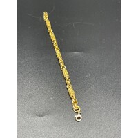 Ladies 22ct Yellow Gold Fancy Link Bracelet (Pre-Owned)