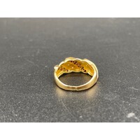 Ladies 18ct Yellow Gold Gemstone & Diamond Ring (Pre-Owned)