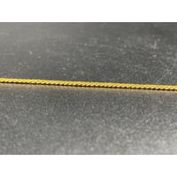 Ladies/Child 22ct Yellow Gold Tight Curb Link Bracelet (Pre-Owned)