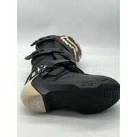 Fox Racing Comp MX Boots Youth Size Y4 Black White (Pre-owned)