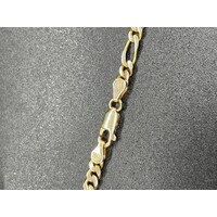 Unisex 9ct Yellow Gold Figaro Link Necklace (Pre-Owned)