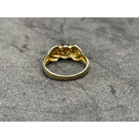 Ladies 14ct Yellow Gold CZ Ring (Pre-Owned)