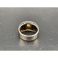 Mens 14ct White Gold Diamond Ring (Pre-Owned)