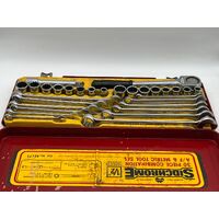 Vintage Sidchrome 1/2" Square Drive Socket Set Cat No. 45171 Australian Made (Pre-owned)