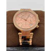 Michael Kors MK5538 Women’s Rose Dial Chronograph Watch (Pre-owned)