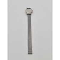 Casio 709 MTD-1017 Unisex Watch Silver Mesh Stainless Steel 100m WR
