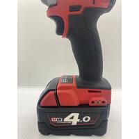Milwaukee M18 FID2 18V 1/4" Hex Cordless Impact Driver with 4.0Ah Battery 