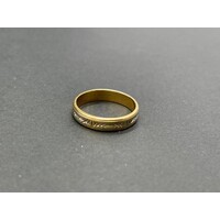 Ladies 18ct Two Tone Gold Ring (Pre-Owned)