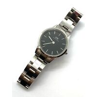 Daniel Wellington Iconic Link 28mm Silver Black Women’s Stainless Steel Watch