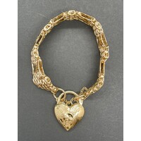 Ladies 9ct Yellow Gold Fancy Link (Pre-Owned)