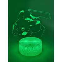 Pikachu 3D Night Light Multi Colour Changing Illusion Lamp