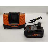 AEG 18V 2 Piece Fusion Tool Kit with Batteries and Charger in Case (Pre-owned)