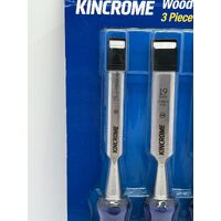 Kincrome 3 Piece Wood Chisel Set K9208 (New Never Used)