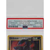 2021 Pokemon Celebrations #17 Umbreon GEM MT 10 Collectors Card (Pre-owned)