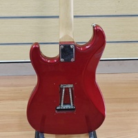 Casino Custom Series Red Strat Style Electric Guitar Missing Whammy Bar