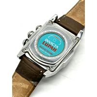 Invicta 4392 Lupah Style Sapphire Coated Crystal Leather Band Watch