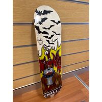 Frankie Hill Artist Series 4-50 Custom Bulldog/Bat Decal Finish Skateboard Deck